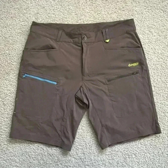 BERGANS of NORWAY 7168 Utne Hiking Cargo Shorts Brown Men’s Size XXL - Picture 1 of 16
